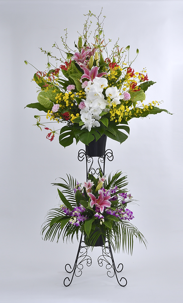 生花スタンド花 ２段式
